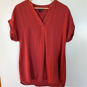 Rachel Rachel Roy Rust Colour Tunic Top Blouse Women’s Large